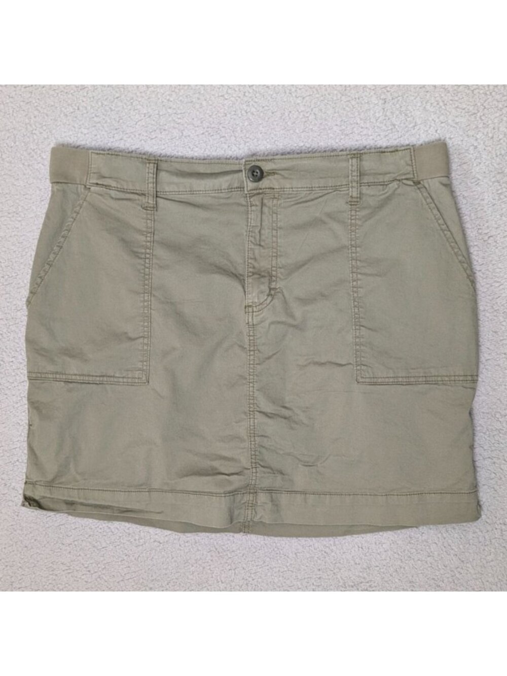 Lee Size 18 Skort Beige Casual Utility Mid Rise Stretch Pockets Versatile Wear